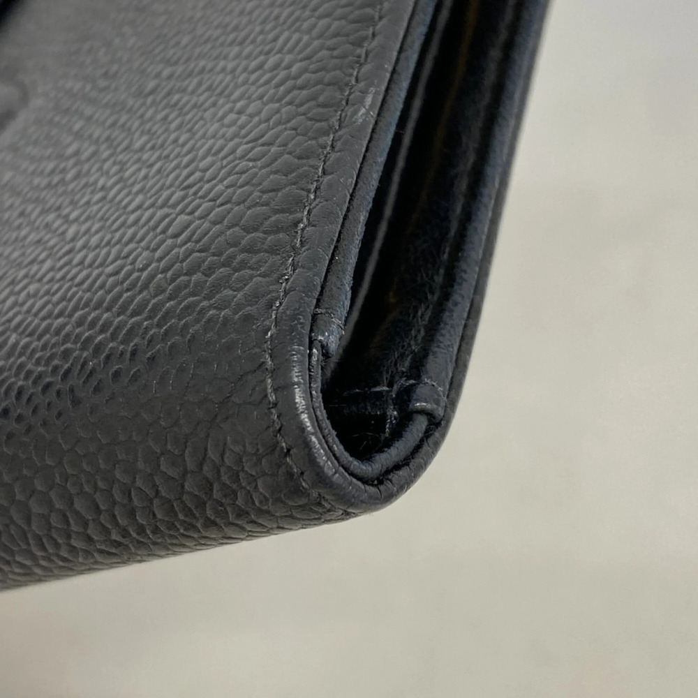 CHANEL Authentic Black Caviar Leather Wallet - Picture 5 of 8